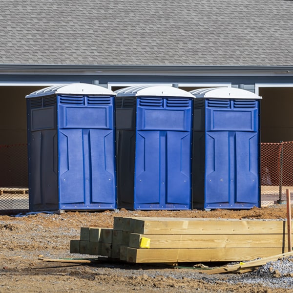 how often are the porta potties cleaned and serviced during a rental period in McLemoresville TN